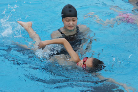 2015暑期成都儿童游泳培训班10天